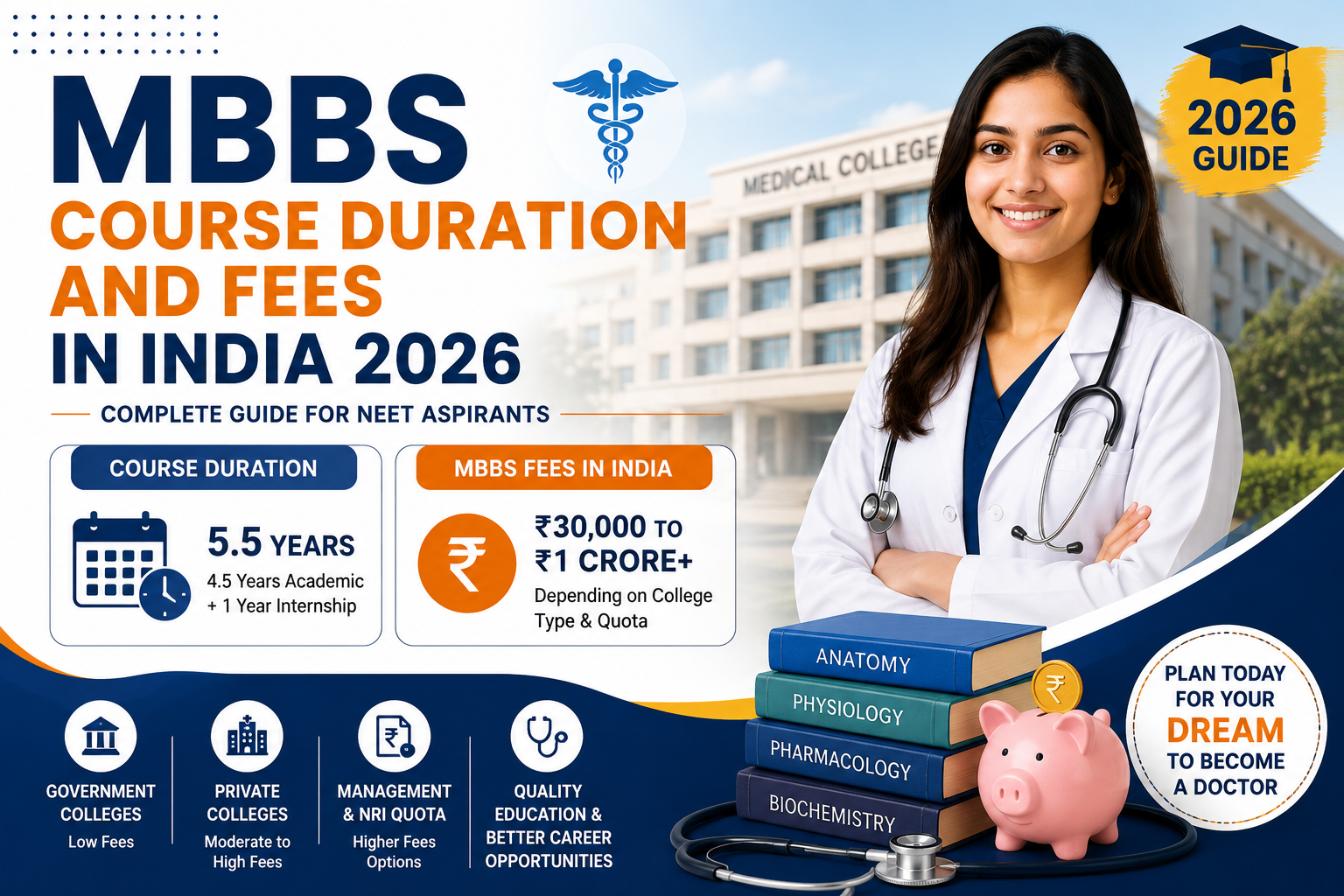 MBBS Course Duration and Fees in India